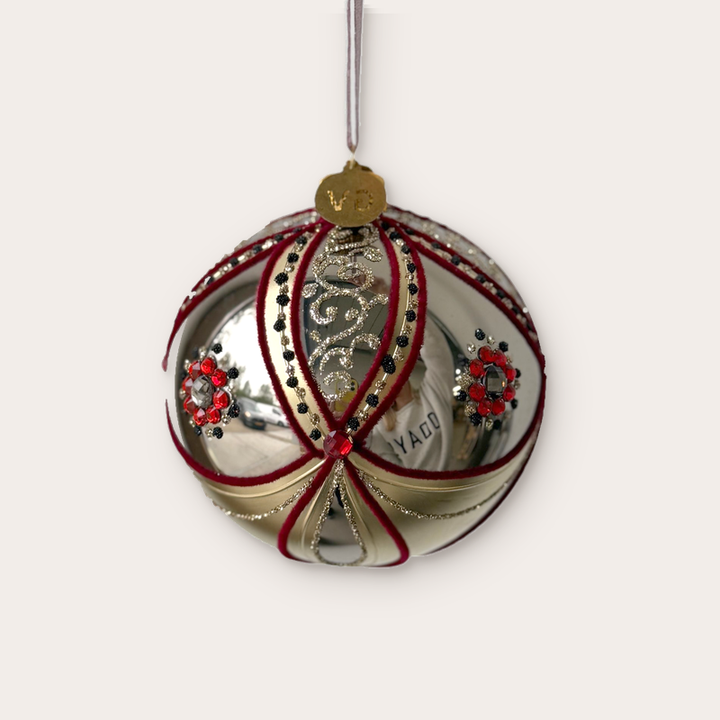 GV - Kerstbal - Aimée - Zilver
