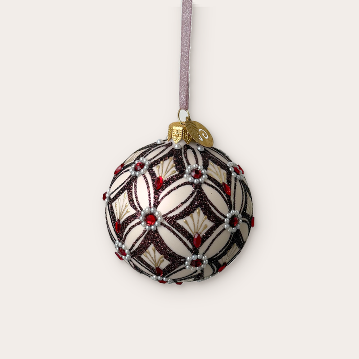 GV - Kerstbal - Demi - Crème