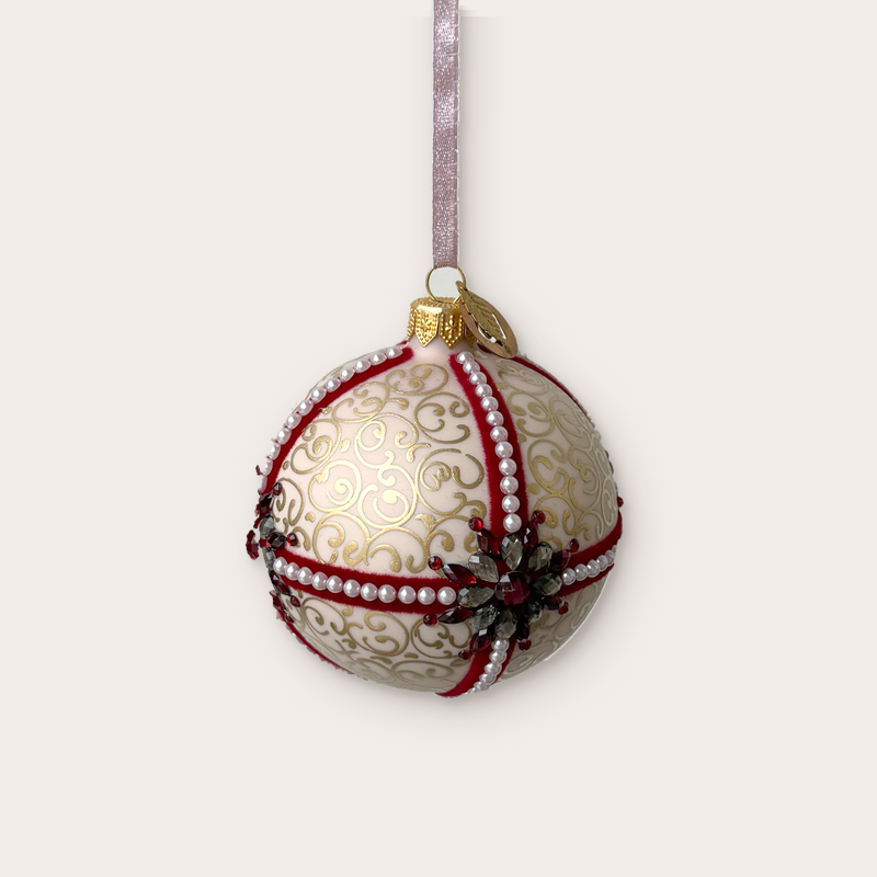 GV - Kerstbal - Aria - Crème