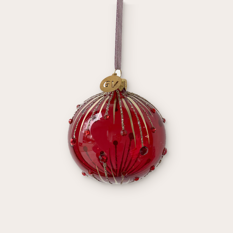 GV - Kerstbal - Zoë - Rood