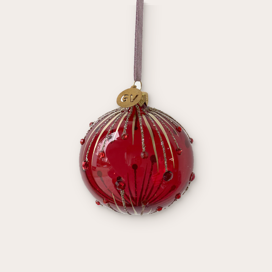 GV - Kerstbal - Zoë - Rood