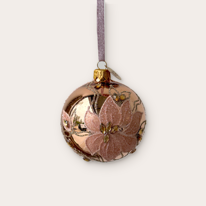 GV - Kerstbal - Rosa - Roségoud