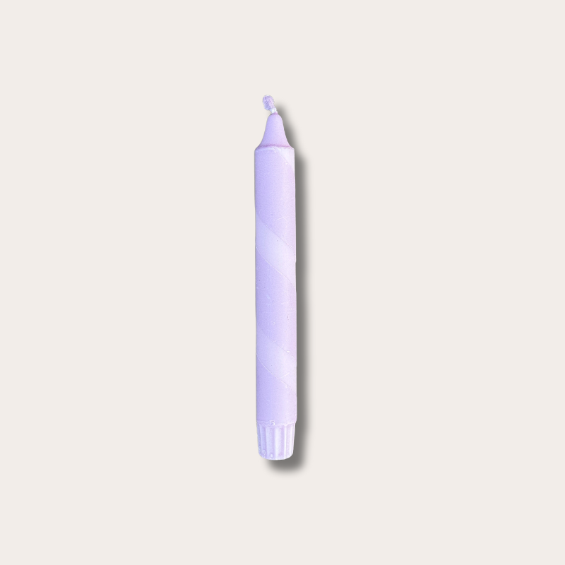 Kaars - Essence - lila - spiraal