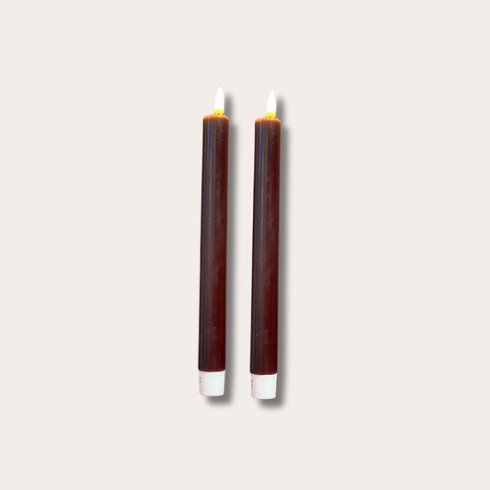 Dinerkaarsen led - burgundy