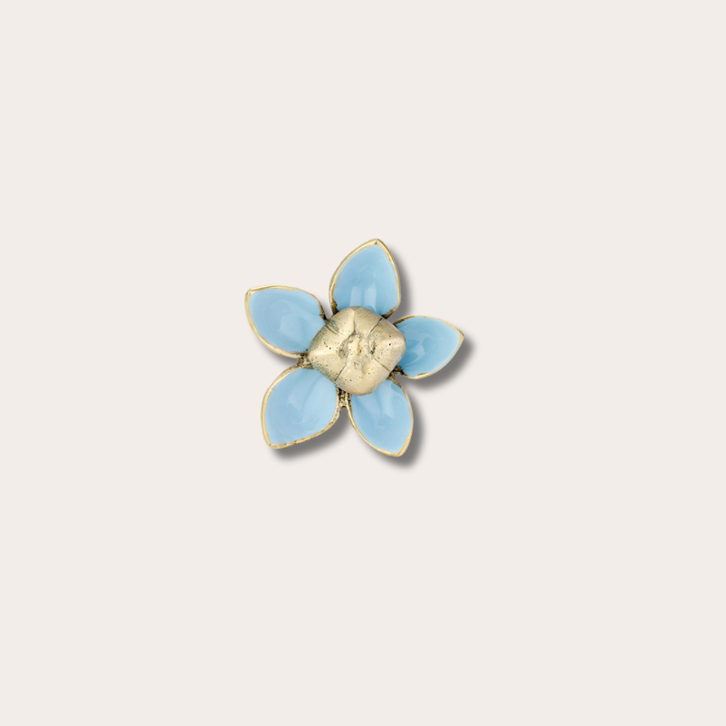 Doing Goods - Liv Flower - Knop - Licht Blauw
