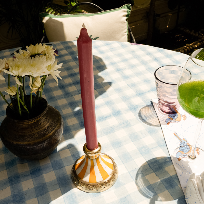 Doing Goods - Sanya Striped - Kandelaar - Geel