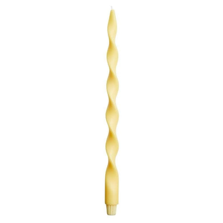 Spiraal kaars - large - geel