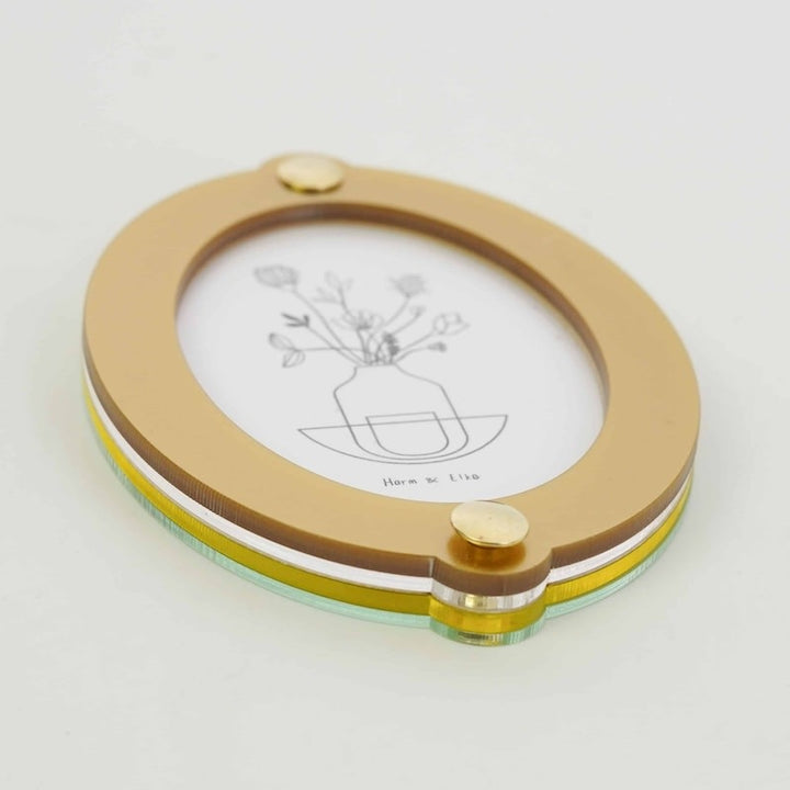 Fotolijst oval - neon geel small