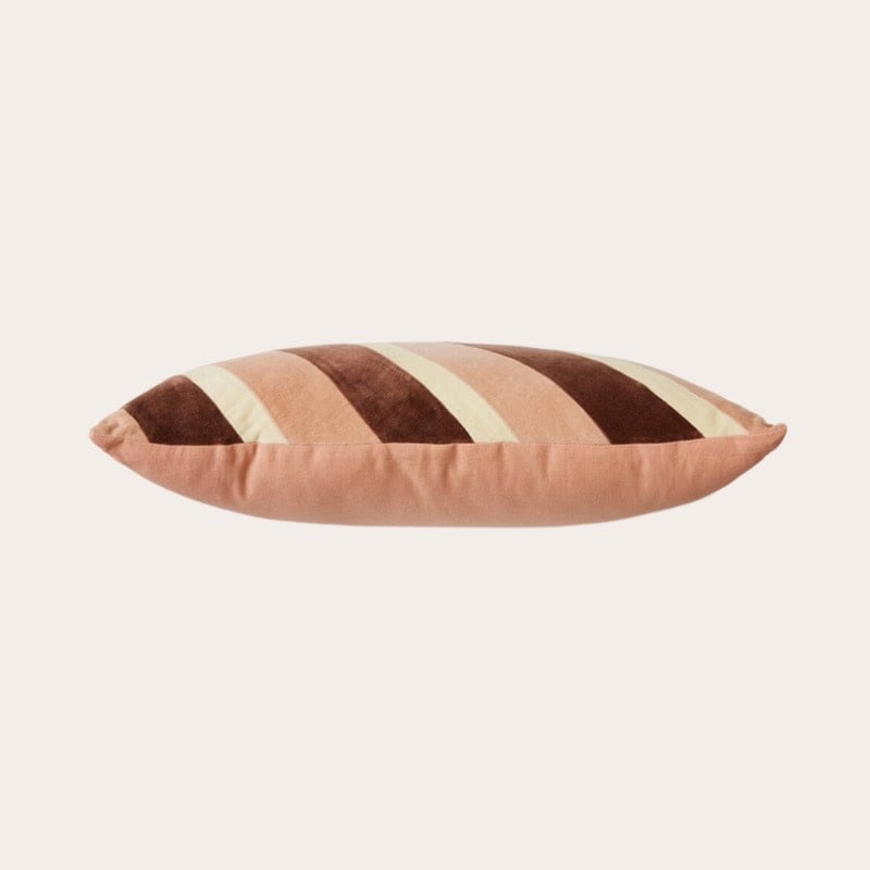 HKliving - kussen - Striped velvet - Rose