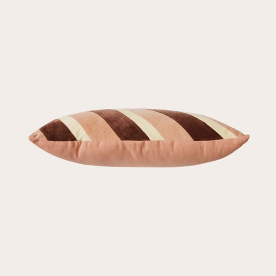 HKliving - kussen - Striped velvet - Rose