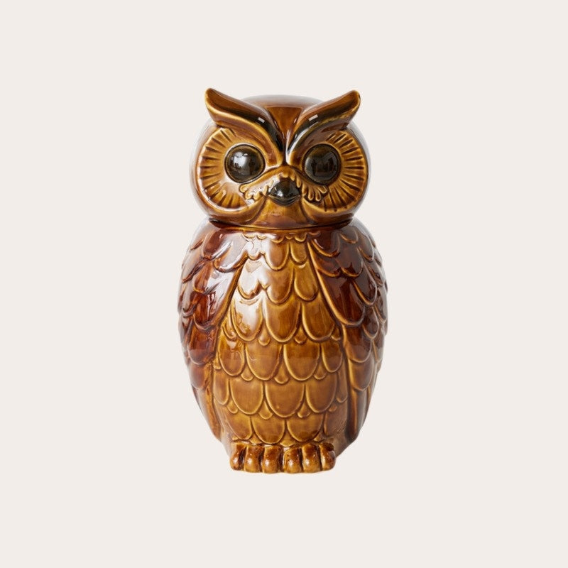 HKliving ceramic owl jar