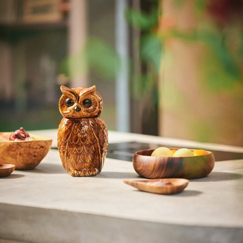 HKliving ceramic owl jar
