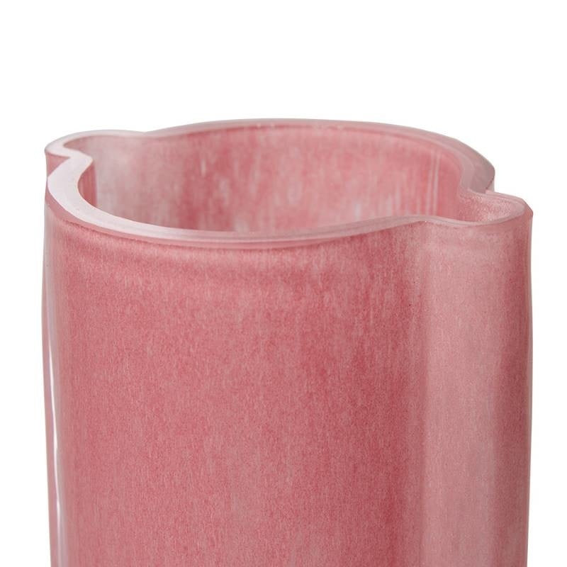 HKliving - glass vase - flamingo pink