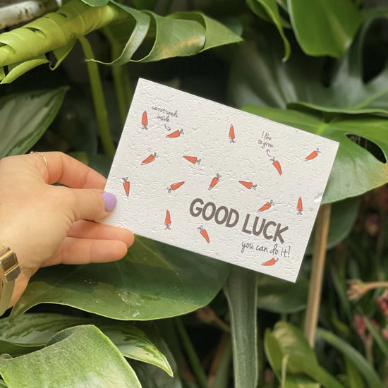 Postcards - Vegetable/Herbs Good Luck - Carrot