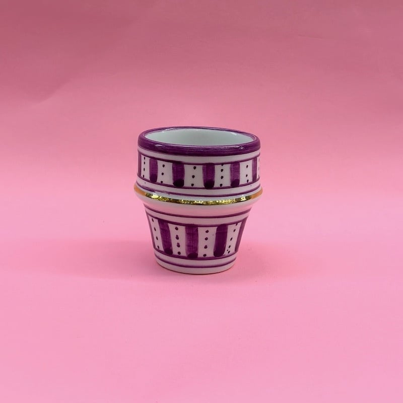 Chabi Chic - mokje - lila/goud XS