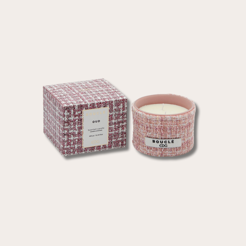 Geurkaars - boucle roze