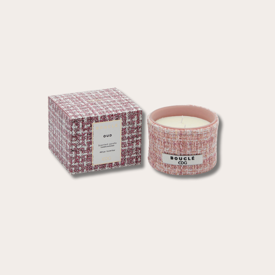Geurkaars - boucle roze