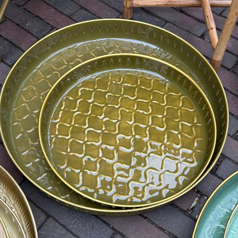 Dienblad Riviera - olive - M