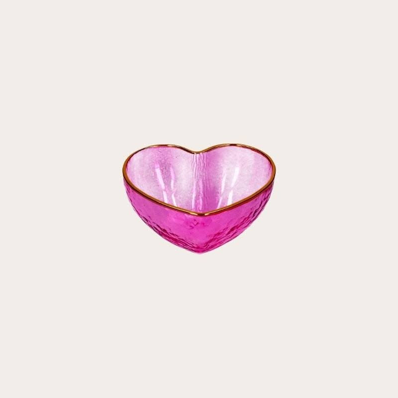 Schaaltje hart - Roze S