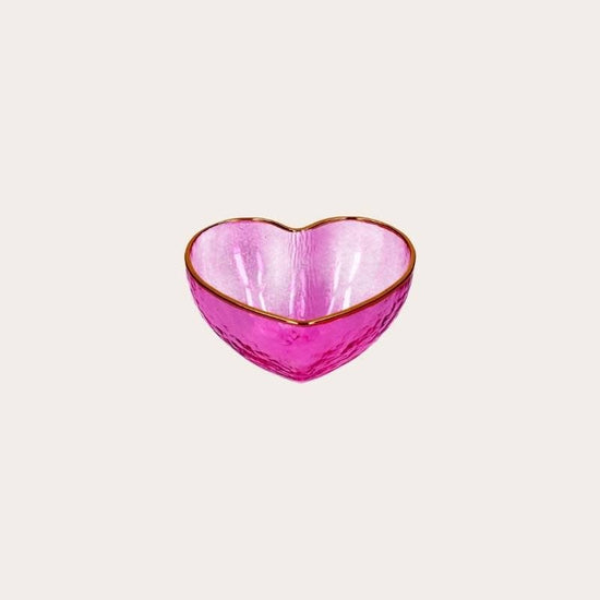 Schaaltje hart - Roze S