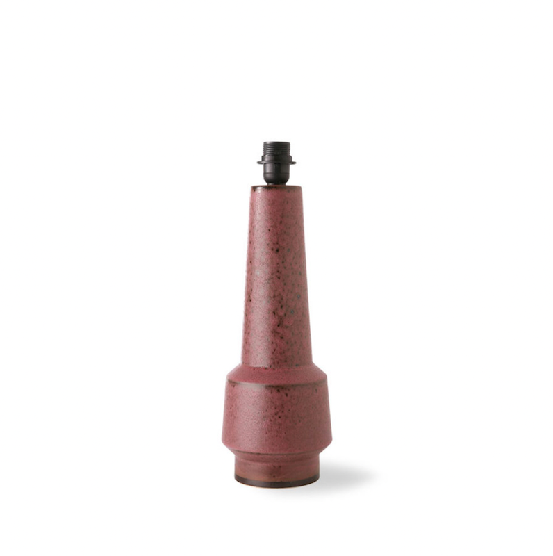 HKliving Retro stoneware lamp base - Purple