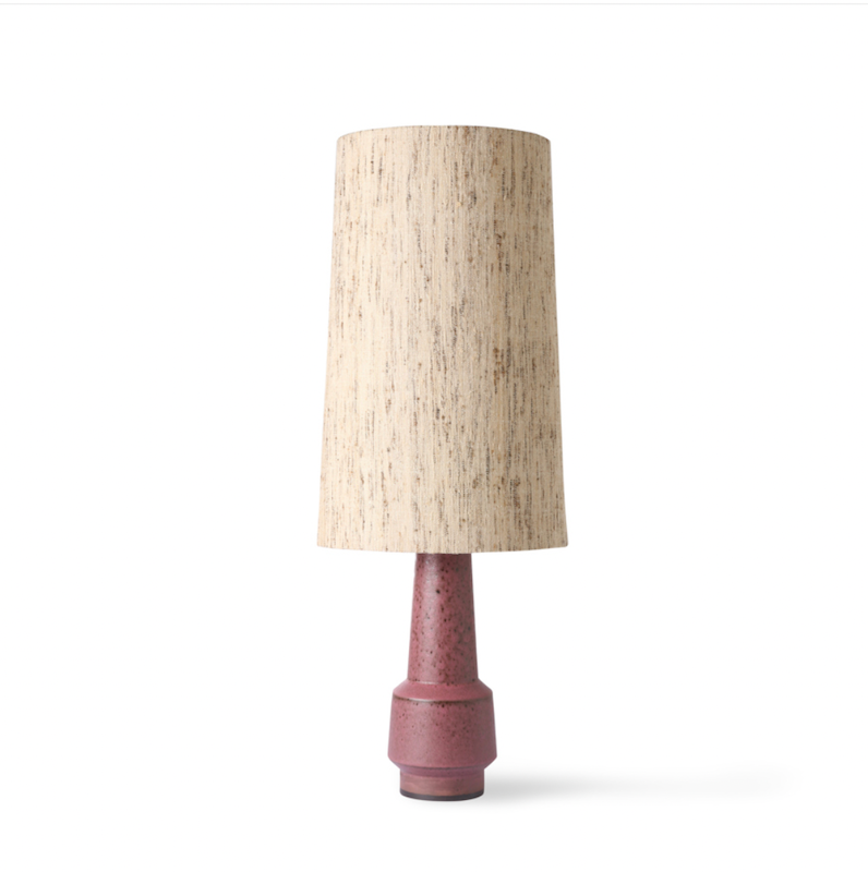 HKliving Retro stoneware lamp base - Purple