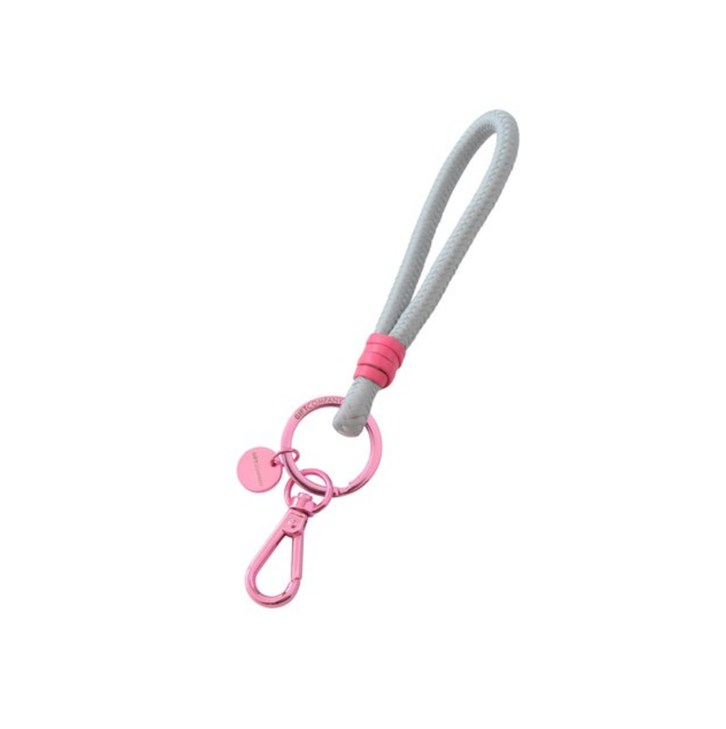 Sleutelhanger - grijs/roze