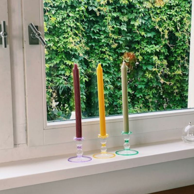 Anna+Nina - Purple Jane Candle Holder