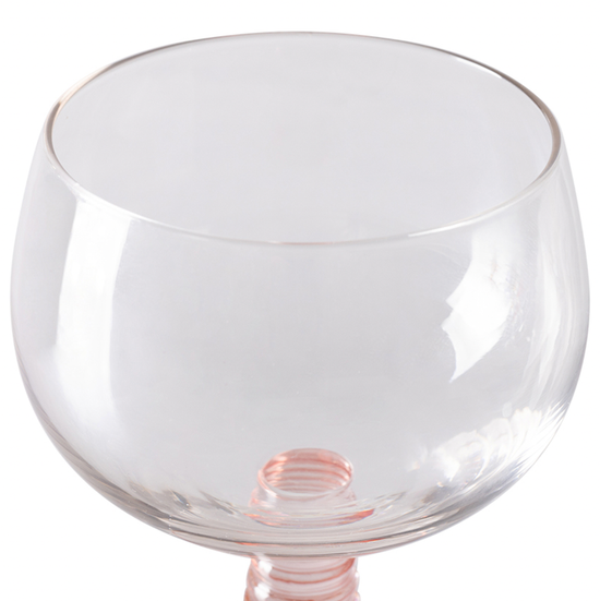 HKliving swirl wine glass low - Nude