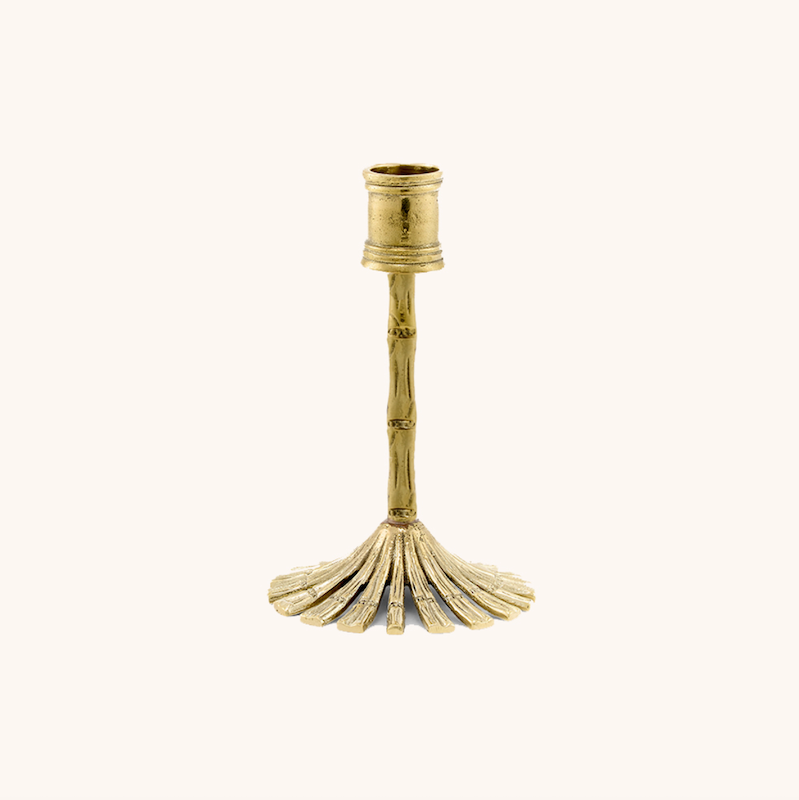 Bamboo Candle Holder Short