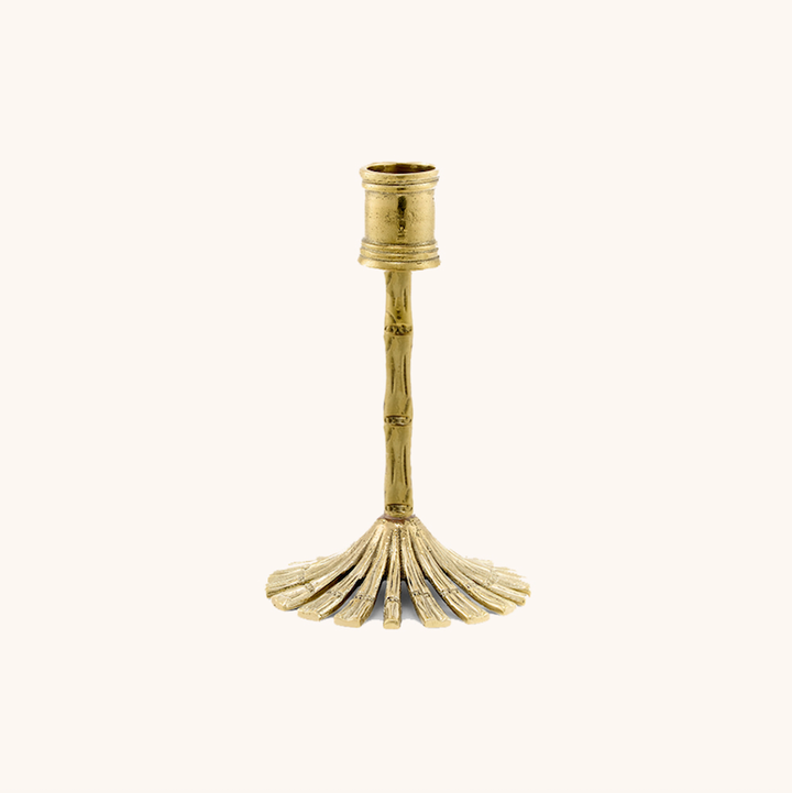 Bamboo Candle Holder Short