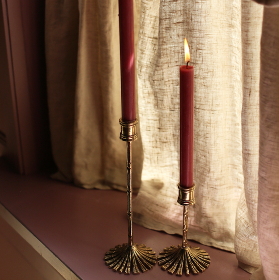 Bamboo Candle Holder Short