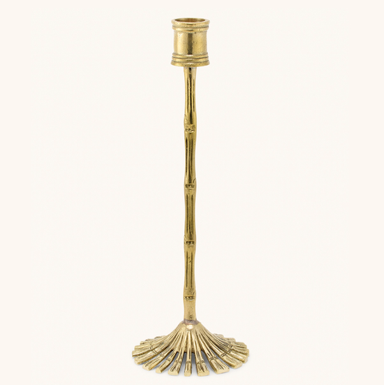 Bamboo Candle Holder Long