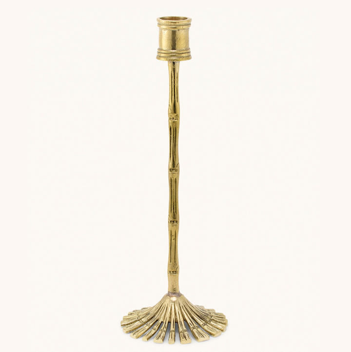 Bamboo Candle Holder Long