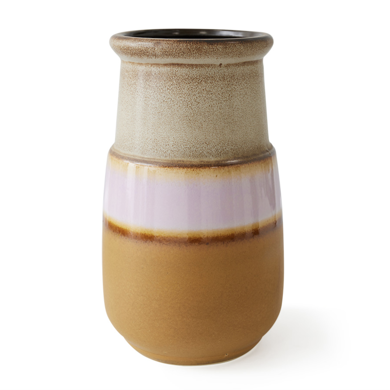 HKliving Grand floor vase Caramel