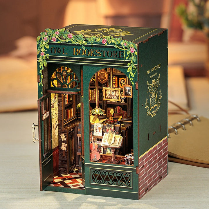 DIY boekensteun - Uilenboekwinkel sfeerfoto