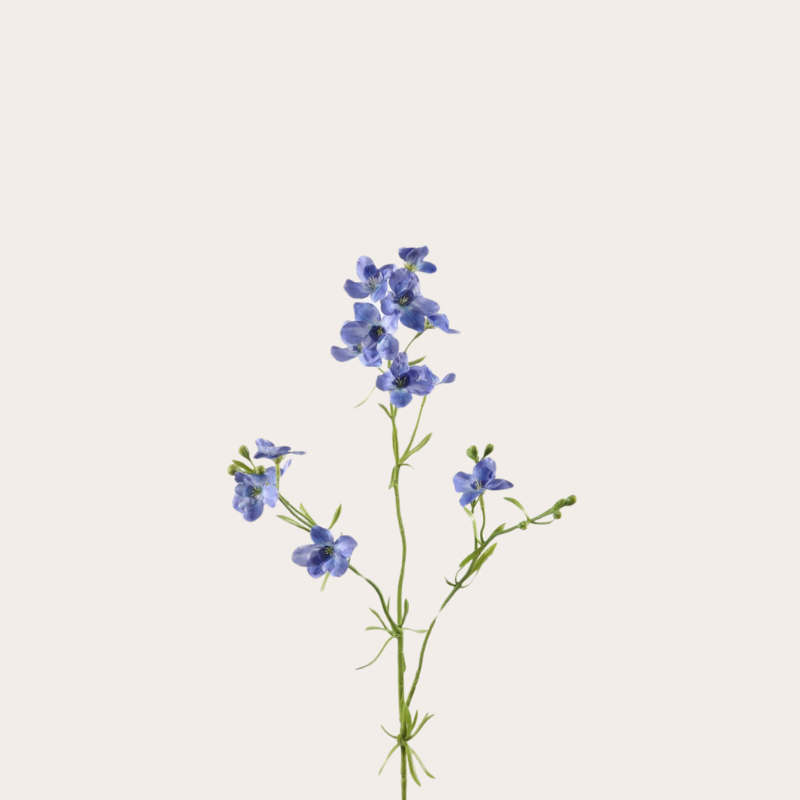 Zijden bloem - Ridderspoor blauw