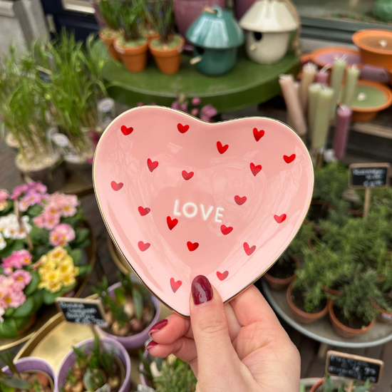 Plate - Hearts Love - Pink