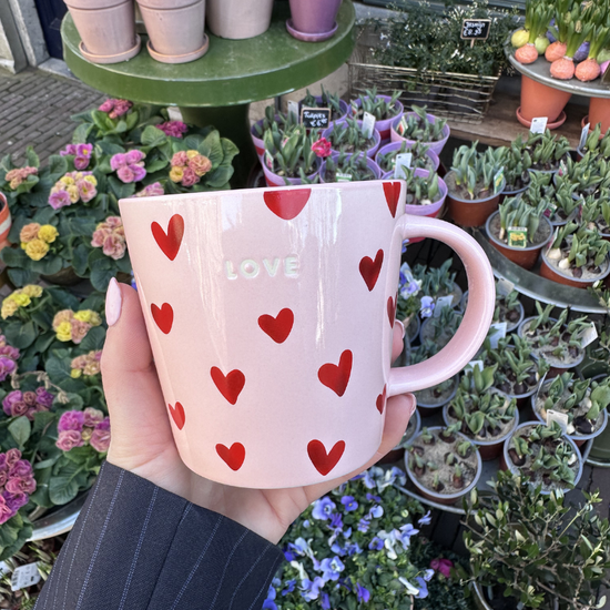 Tea mug - Love - roze