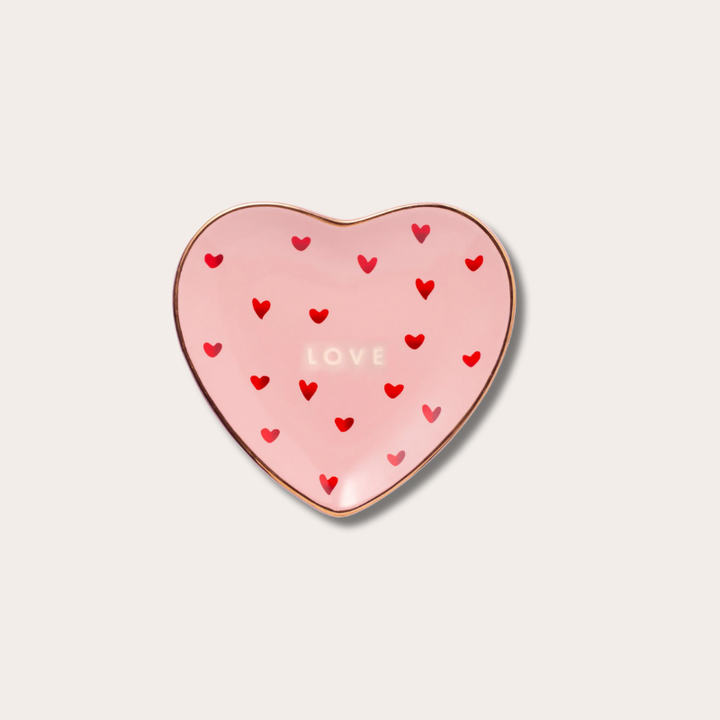 Plate - Hearts Love - Pink