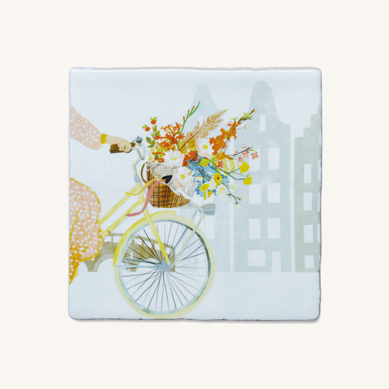 Storytiles - Vrolijkheid in een fietsmand